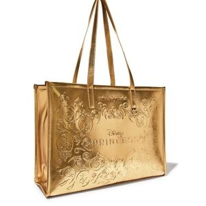 Bath and Body Works x Disney Princess Limited Edition Embossed Gold Tote Bag